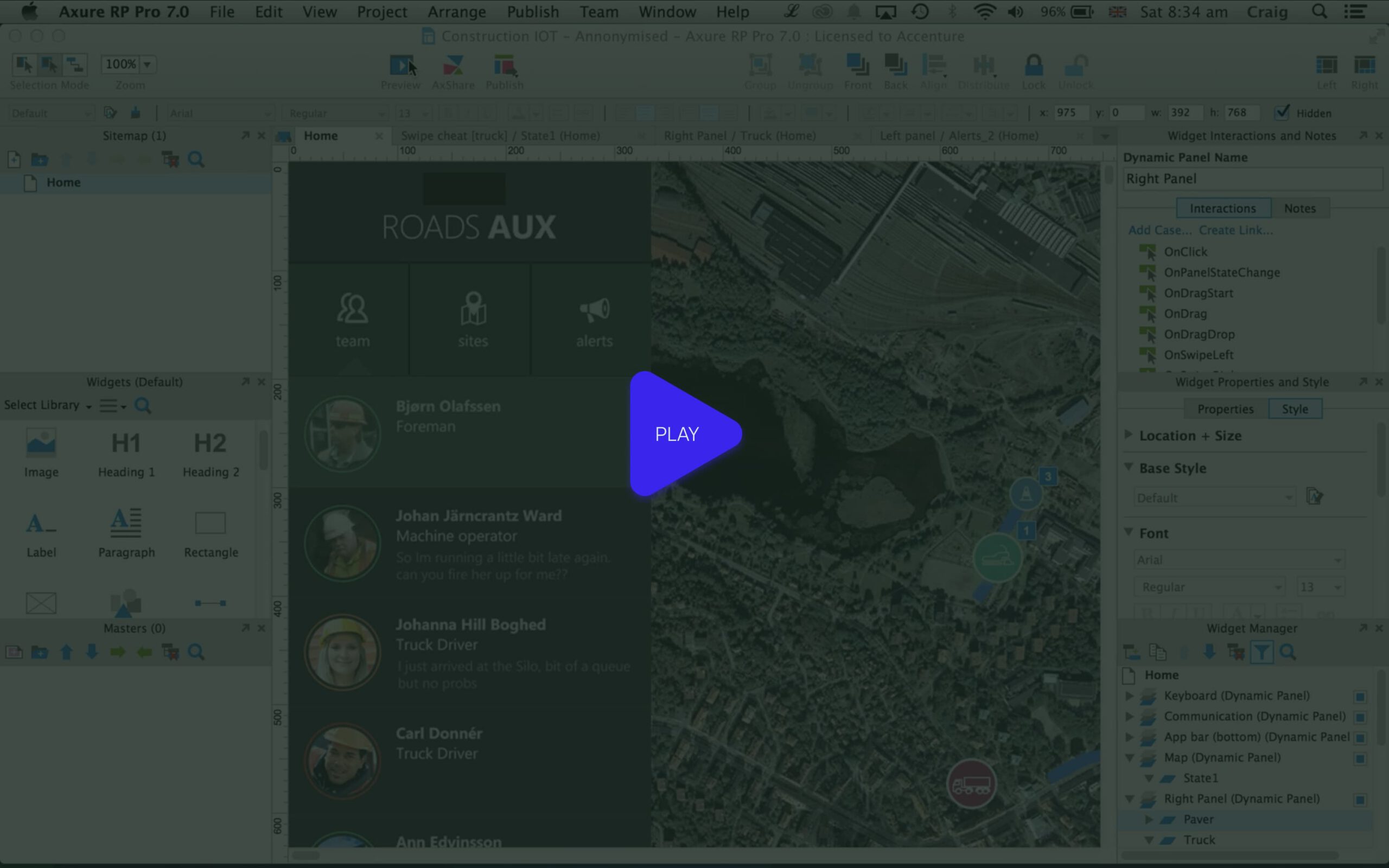 Axure Prototype – AUX