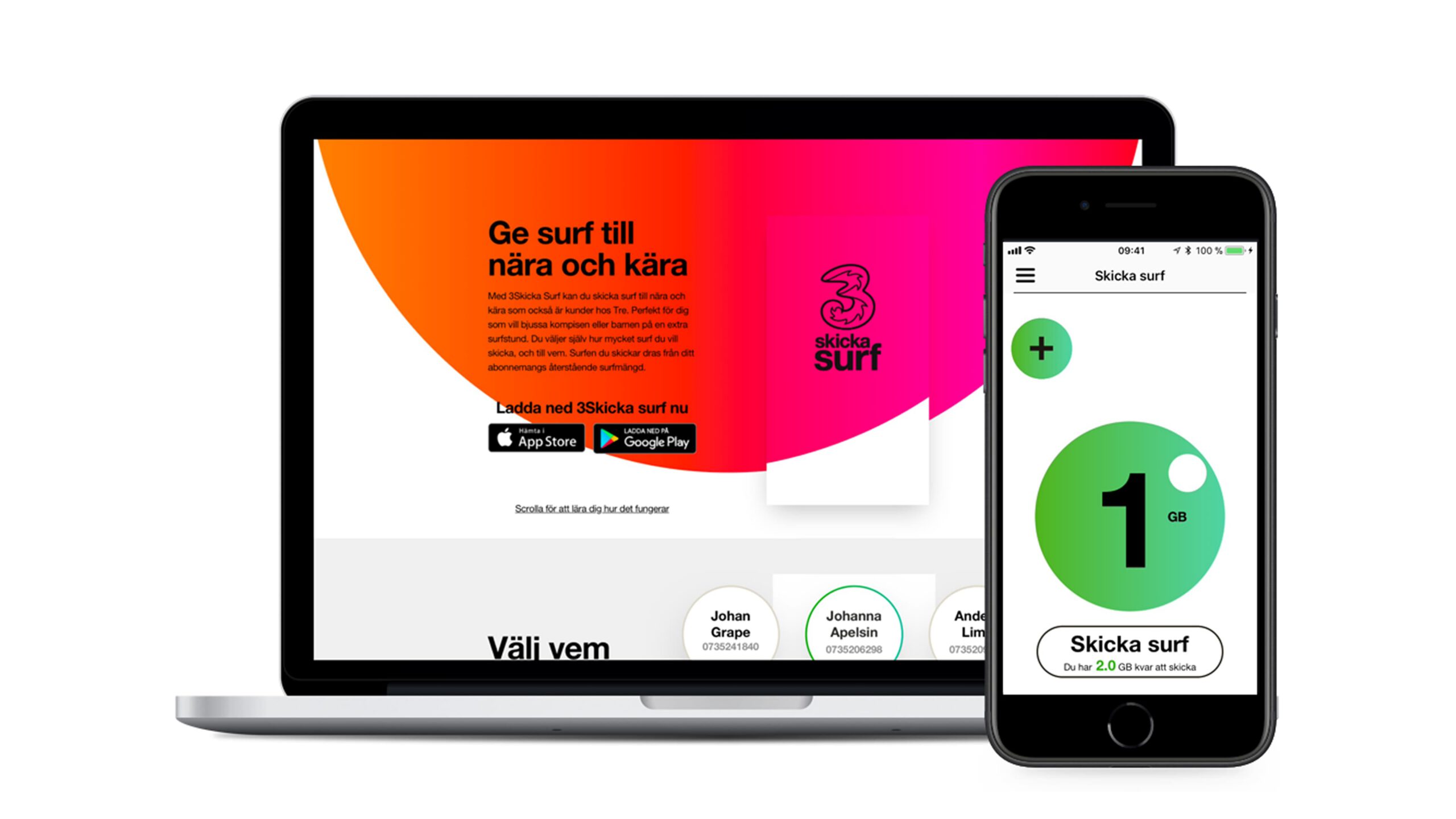 Skicka Surf Site and App